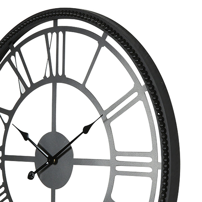 Roman Cut Out Iron Wall Clock 80cm