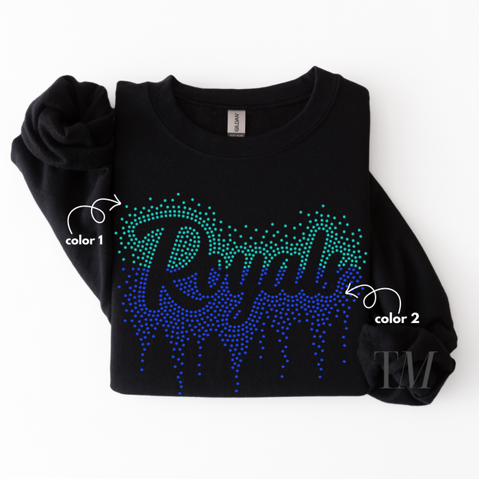 Royals Ombre Drip SPANGLE TRANSFER