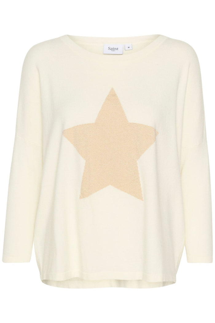 Saint Tropez 30512986 BariaSZ Star Pullover Ice - Dotique