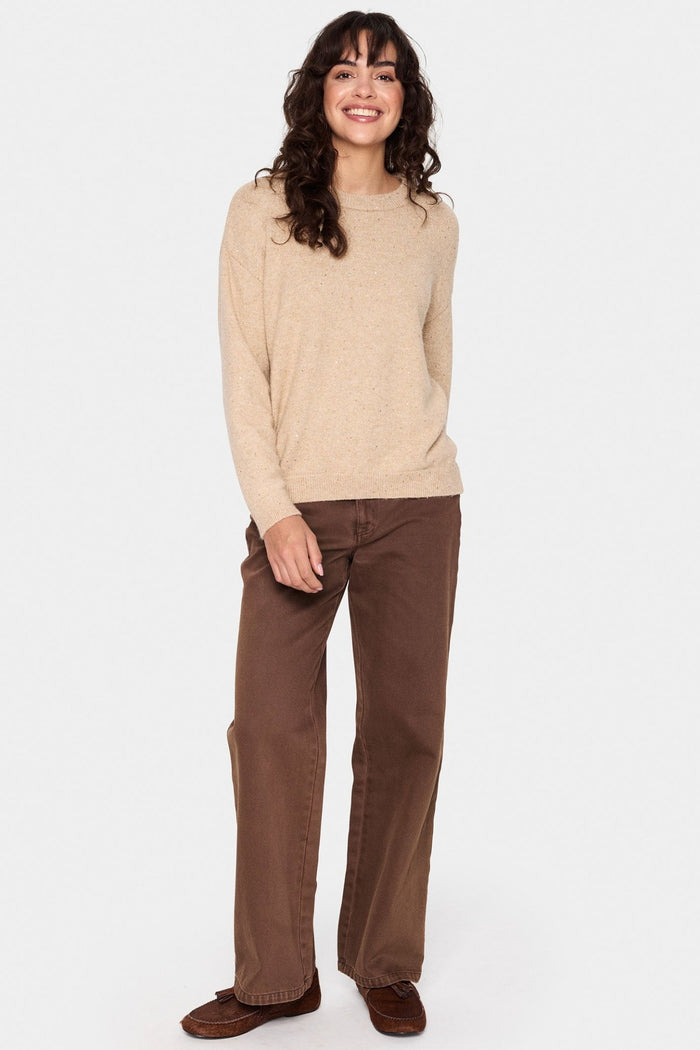 Saint Tropez 30513581 HayaSZ Pullover Macadamia - Dotique