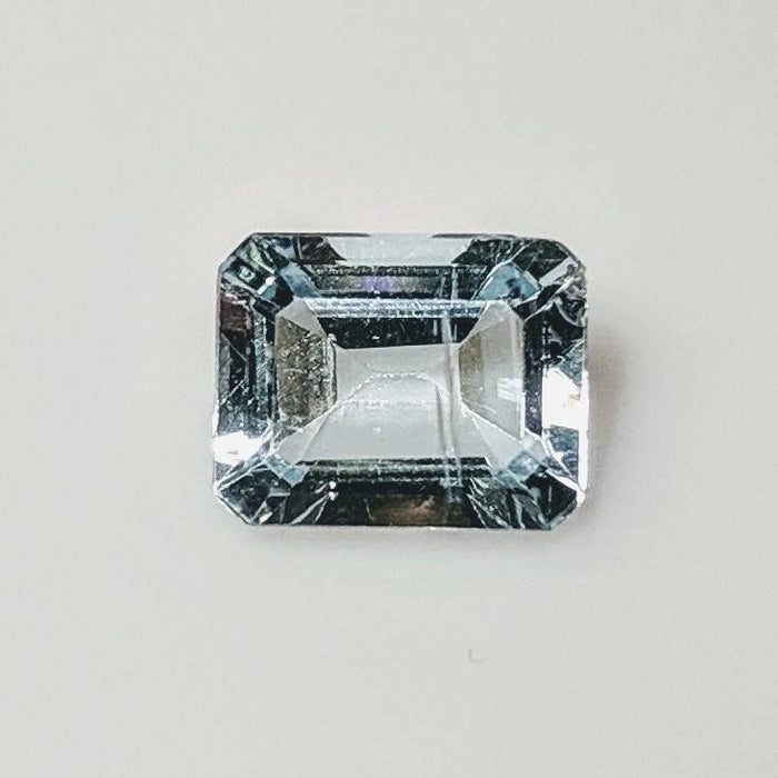 SALE!!!, 3.78ct, Natural Genuine Brazilian Aquamarine, 10x8 Emerald Cut Faceted, SI loose stone