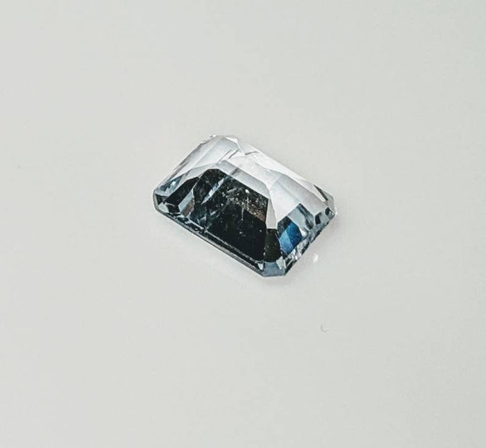 SALE!!!, 3.78ct, Natural Genuine Brazilian Aquamarine, 10x8 Emerald Cut Faceted, SI loose stone