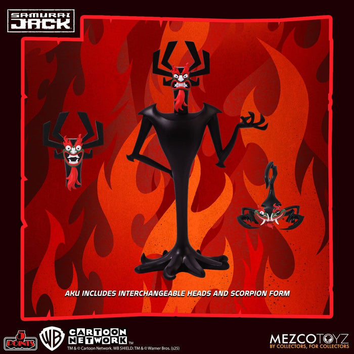 Samurai Jack 5 Points Deluxe Action Figure - Set of 3