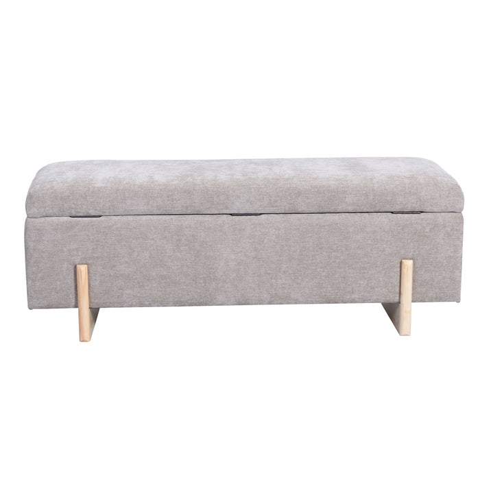 Sara Storage Bench Flax Taupe