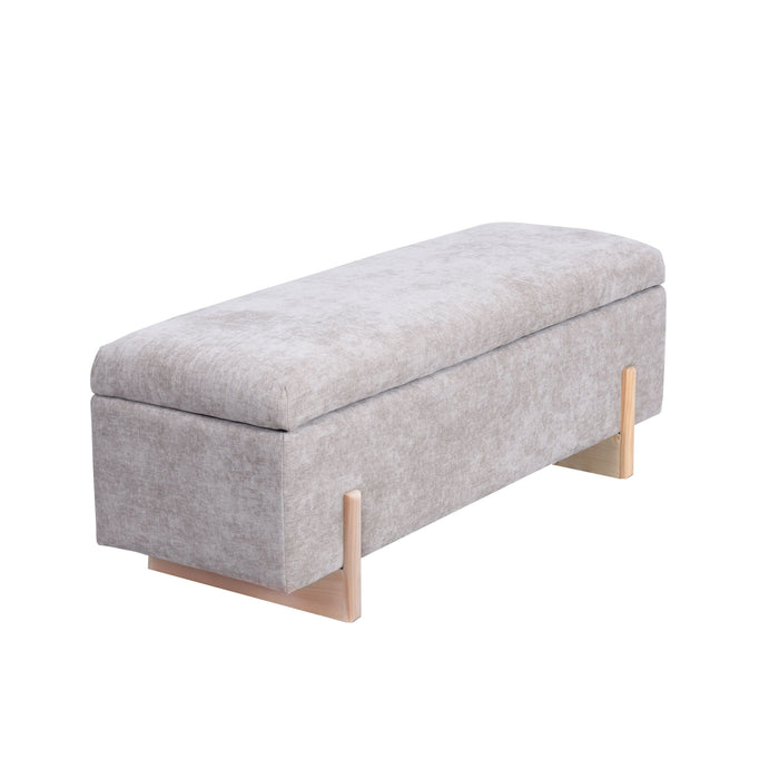 Sara Storage Bench Flax Taupe