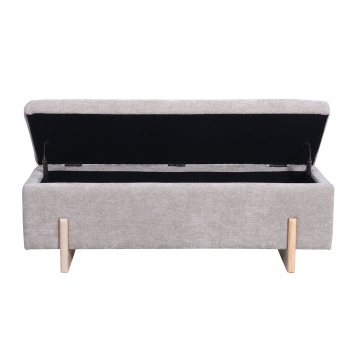 Sara Storage Bench Flax Taupe