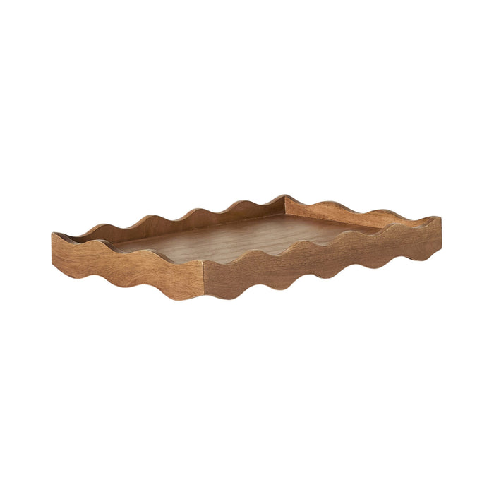 Sati Scalloped Medium Wooden Tray