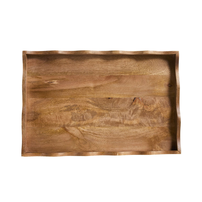 Sati Scalloped Medium Wooden Tray