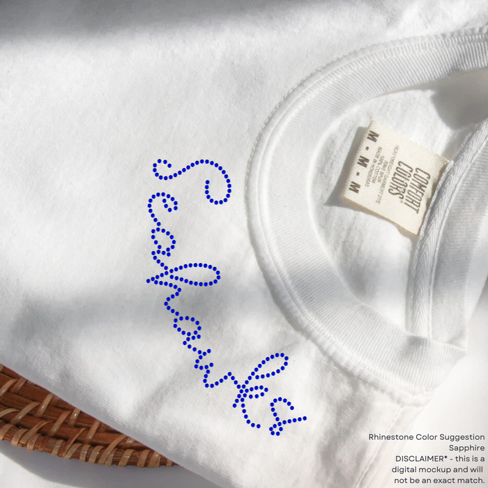Seahawks Collar SHEET OF FOUR RHINESTONE TRANSFER