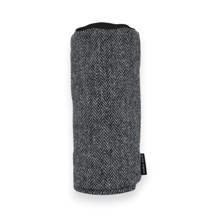 Charcoal Harris Tweed / Black Tribeca