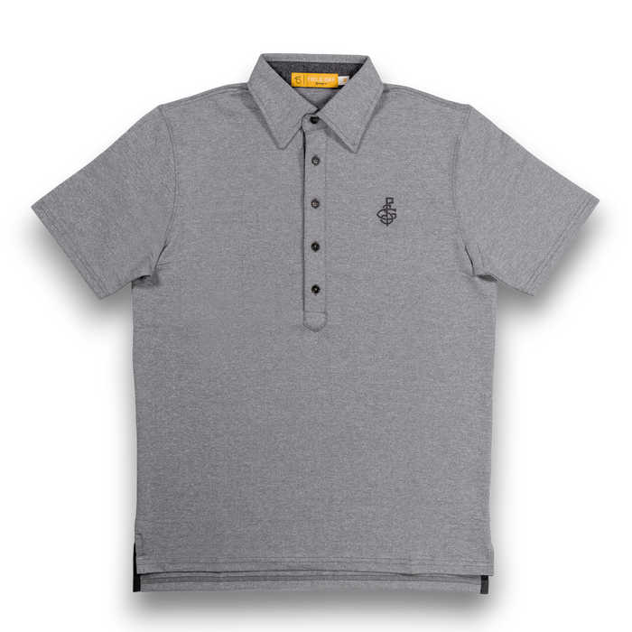 Seamus x Field Day Ford 5 Button Polo - Grey