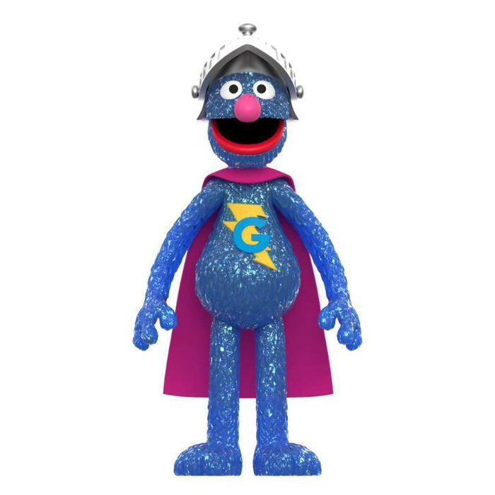 Sesame Street ReAction Action Figure - Super Grover in Box Packaging