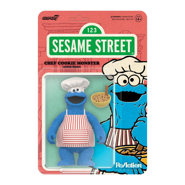 Sesame Street ReAction Action Figure Wave 4 - Chef Cookie Monster