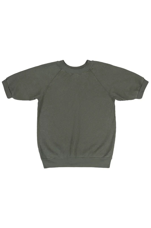 SHORT SLEEVE RAGLAN-OLIVE GREEN