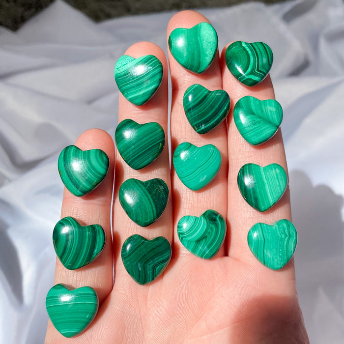 Small Malachite Heart