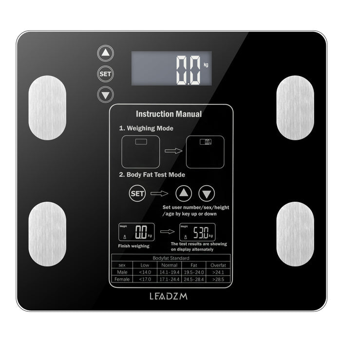 Smart Digital Bathroom Scale – LCD BMI Weight Tracker