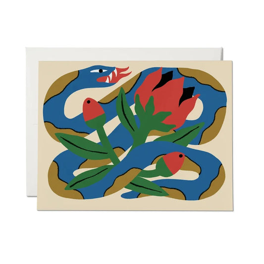 SNAKE & ROSE CARD