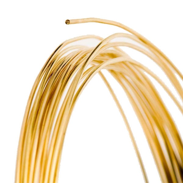 Solid 14kt White, Yellow, Rose, Green Gold Dead Soft Round Wire, Gauge 12-24, DYI Jewelry, Crafts, Mold-able, Fine Jewelry, Wire  Wrapping