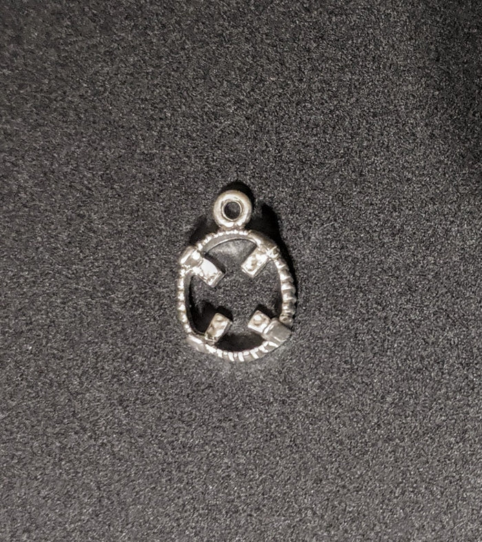 Solid Sterling Silver or 14k Gold 8x6-12x10mm Oval Triplet Cab (Cabochon) Dangle Setting, 166-657/146-657