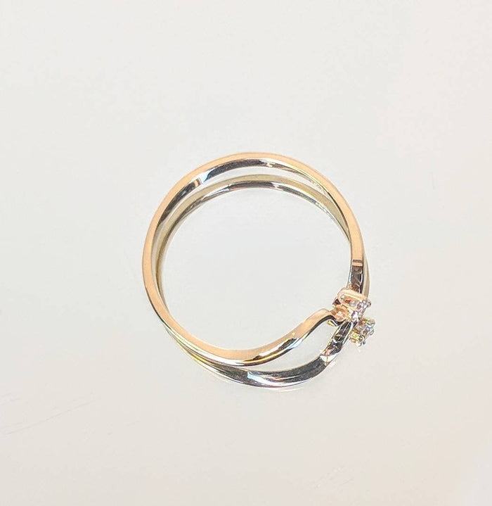 Solid Yellow or White Gold Natural Diamond Promise Ring, Diamond Accented, SI Clarity, Ring, 143-704 Fine Jewelry, Petite, Engagement
