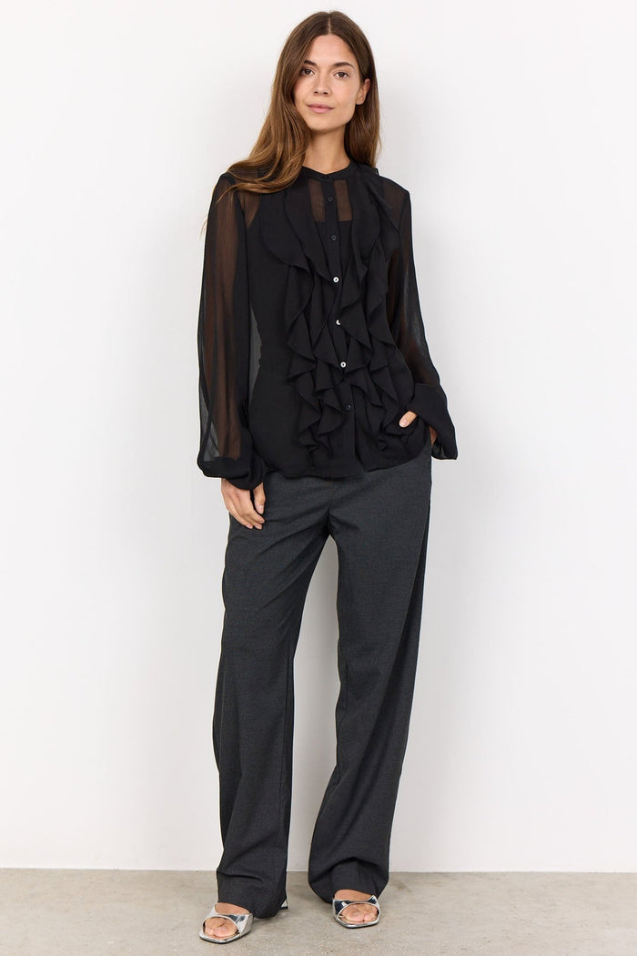 Soya Concept SC-Naia 1 40900-20 9999 Blouse Black - Dotique