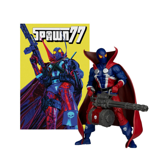 Spawn 7 Inch Action Figure w/ Comic - Spawn 1977 (Red Platinum)