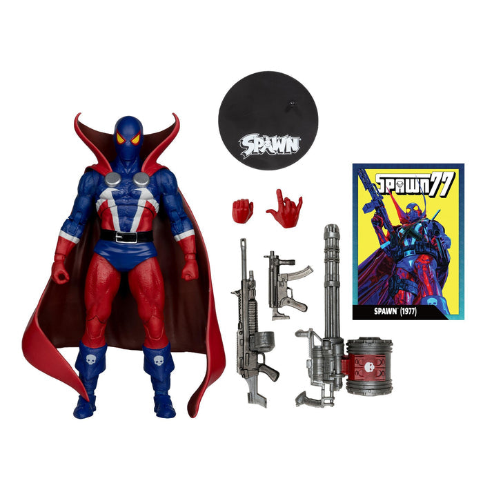 Spawn 7 Inch Action Figure w/ Comic - Spawn 1977 (Red Platinum)
