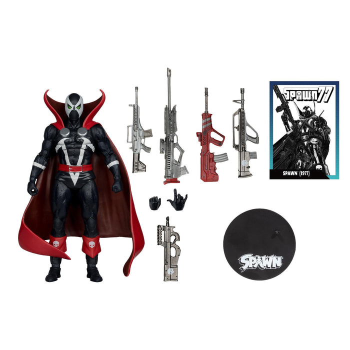Spawn 7 Inch Action Figure w/ Comic - Spawn 1977 (Variant) (Red Platinum)