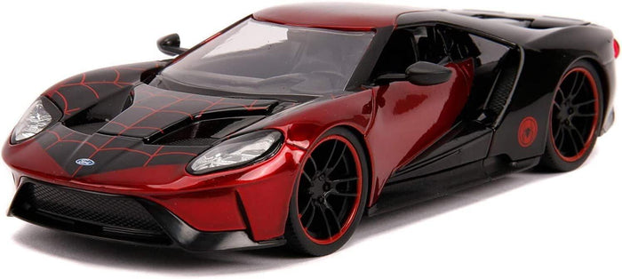 Spider-Man - 2017 Ford GT w/ Miles Morales Hollywood Rides 1:24 Scale Die Cast Vehicle