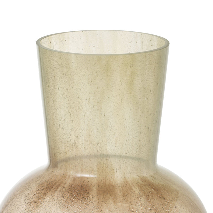 Spindle Ombre Glass Vase Rust Large