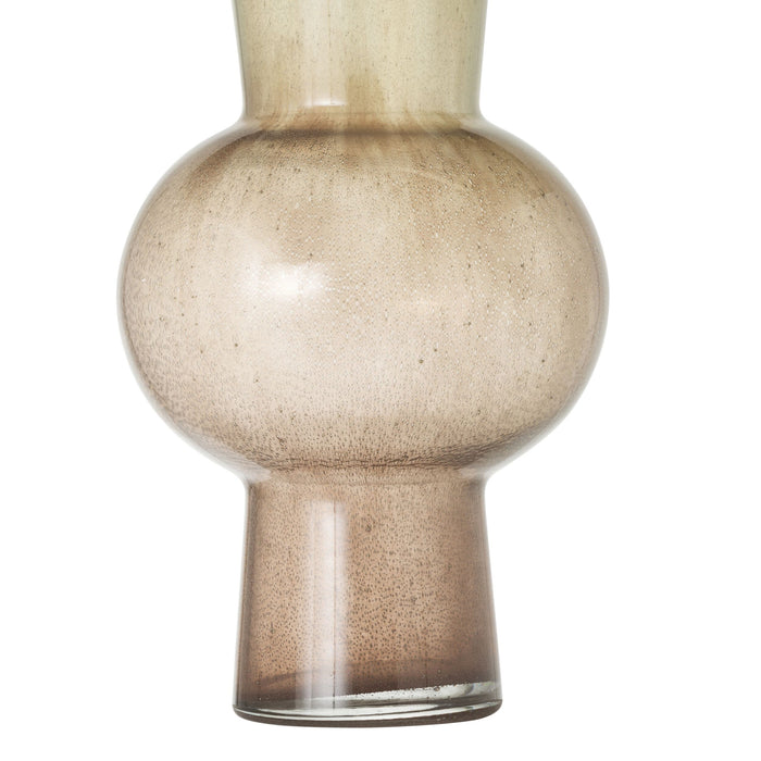 Spindle Ombre Glass Vase Rust Large