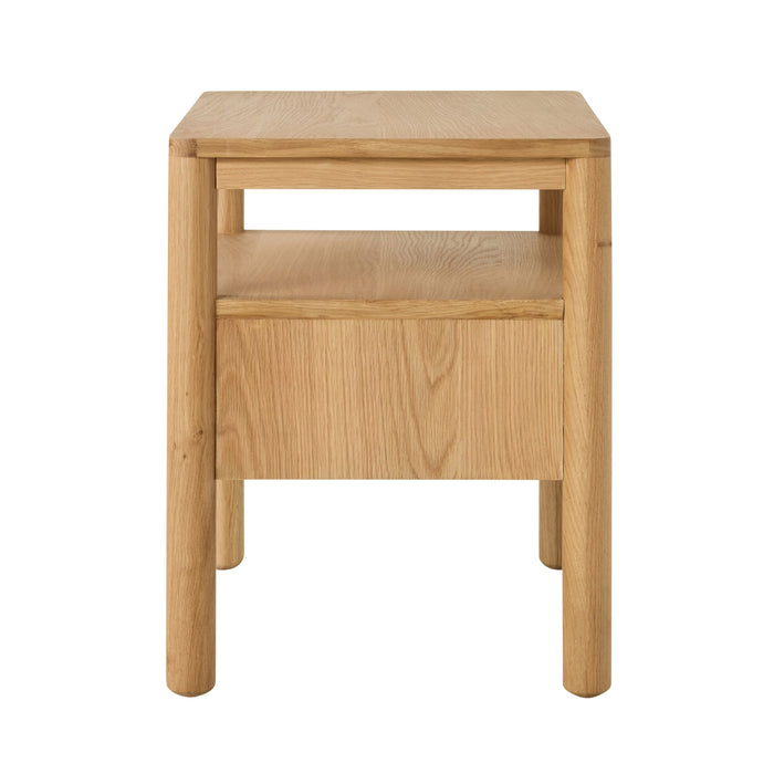 Spintara 1 Drawer Bedside Table Light Oak