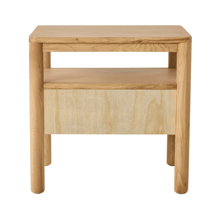 Spintara 1 Drawer Bedside Table Light Oak