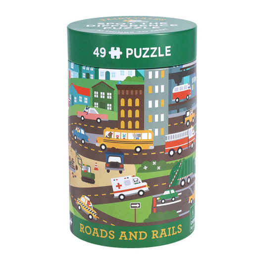 SPOT THE DIFFERENCE PUZZLE-ROADS & RAILS