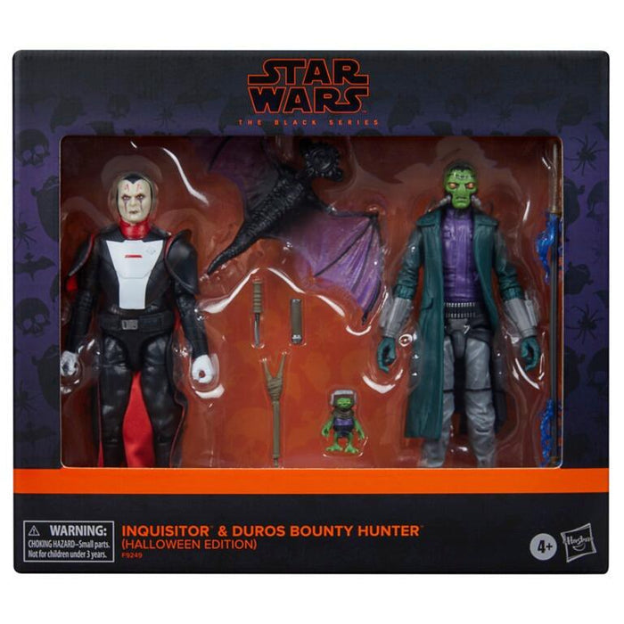 Star Wars Black Series 6 Inch Exclusive Action Figure 2-Pack - Inquisitor & Duros Bounty Hunter (Halloween Edition)