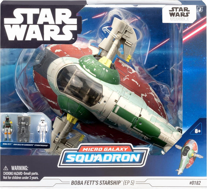 Star Wars Micro Galaxy Squadron 8 Inch Deluxe Vehicle - Boba Fett's Starship (Ep. 5)
