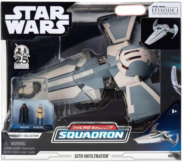 Star Wars Micro Galaxy Squadron 8 Inch Deluxe Vehicle Episode 1 Collection - Sith Infiltrator