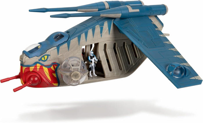 Star Wars Micro Galaxy Squadron 8 Inch Deluxe Vehicle Series 3 - Republic Gunship (Muunilinst-10)