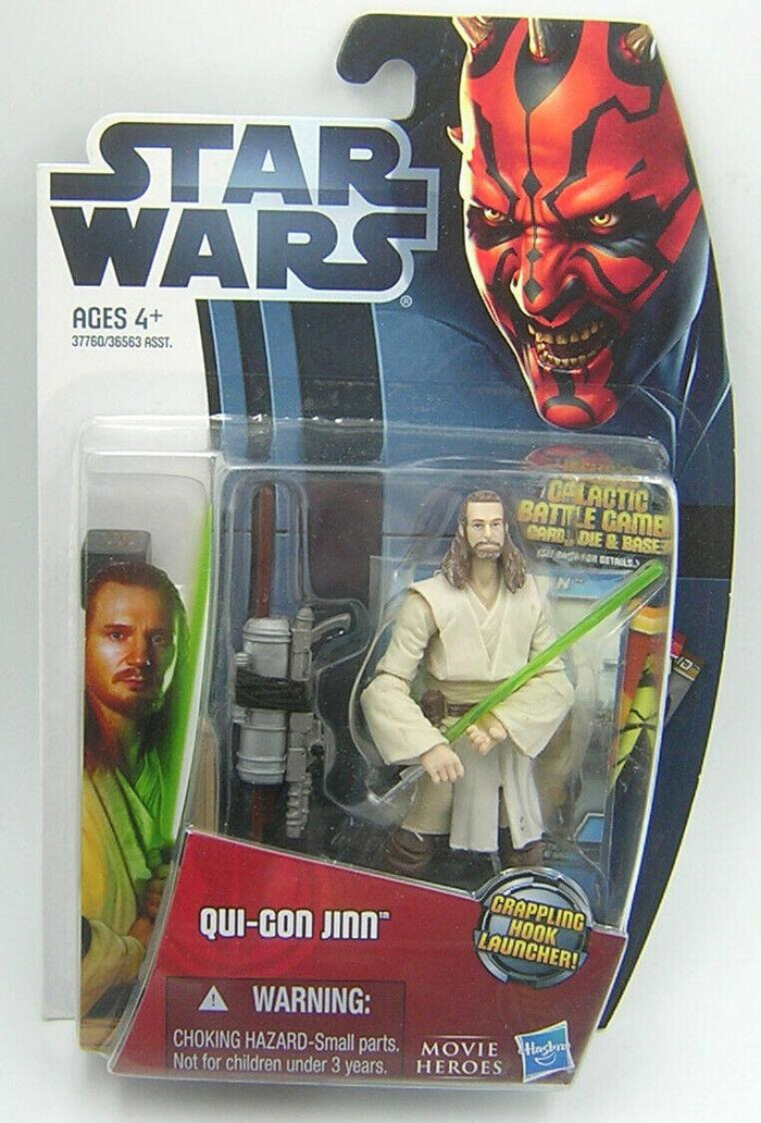 Star Wars Movie Heroes Action Figure - Qui-Gon Jinn With Grappling Hook*Possibly non mint