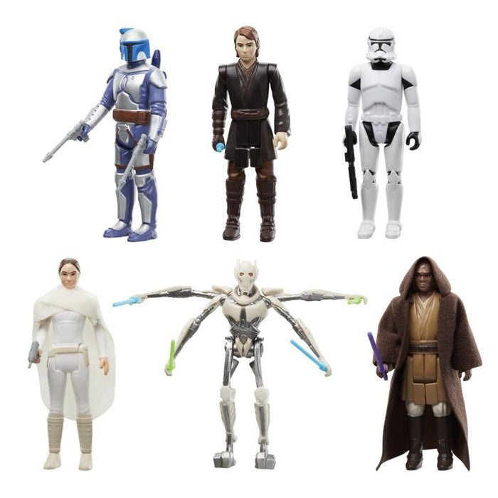 Star Wars Retro Action Figure Prequels AOTC ROTS - Boxed Set of 6