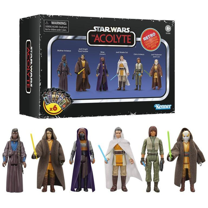 Star Wars Retro Action Figure The Acolyte - Boxed Set of 6
