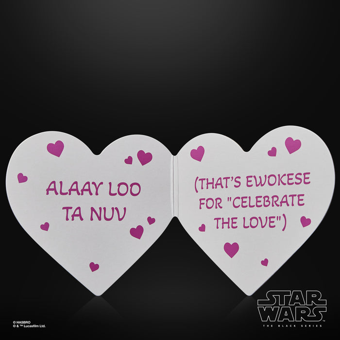 Star Wars The Black Series 6 Inch Exclusive Action Figure - Ewok (Valentine's Day)
