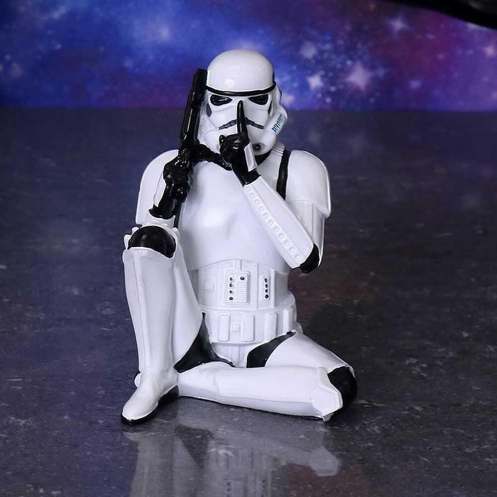 Star Wars The Original Stormtrooper 4 Inch Resin Collectible Figurine - Stormtrooper Speak No Evil