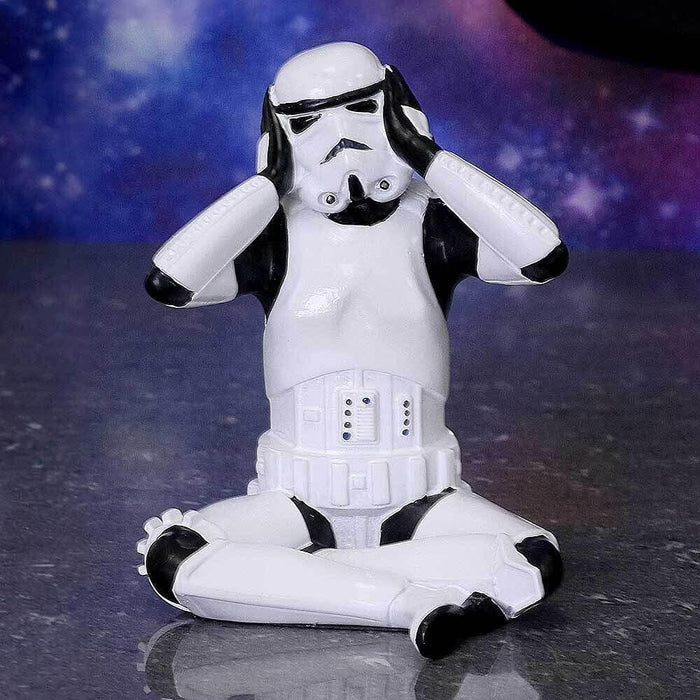 Star Wars The Original Stormtrooper 4 Inch Resin Collectible Figurine - Stormtrooper Hear No Evil