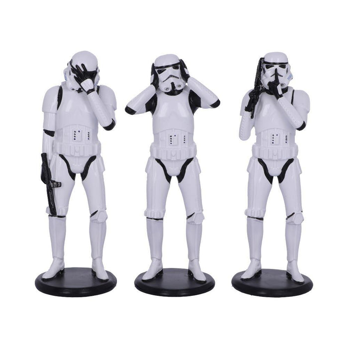 Star Wars The Original Stormtrooper 5.5 Inch Resin Collectible Figurine - Three Wise Stormtroopers (Standing)