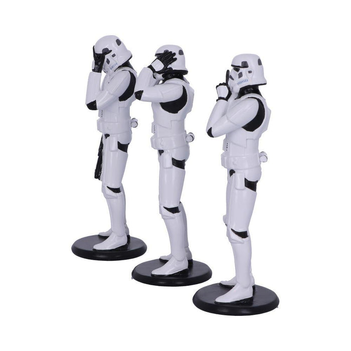 Star Wars The Original Stormtrooper 5.5 Inch Resin Collectible Figurine - Three Wise Stormtroopers (Standing)