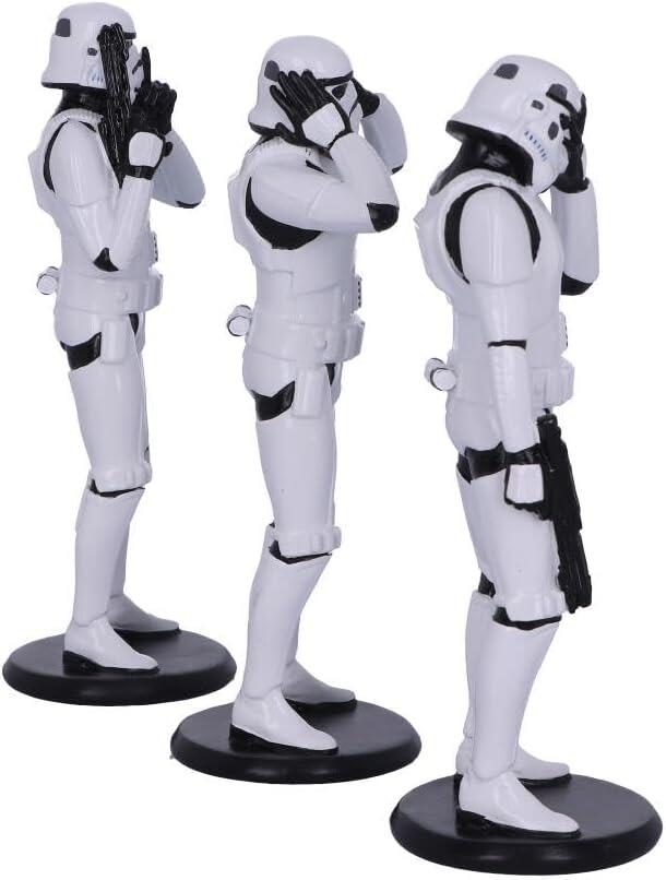 Star Wars The Original Stormtrooper 5.5 Inch Resin Collectible Figurine - Three Wise Stormtroopers (Standing)