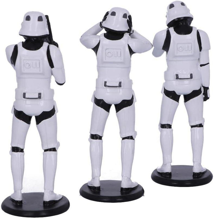 Star Wars The Original Stormtrooper 5.5 Inch Resin Collectible Figurine - Three Wise Stormtroopers (Standing)