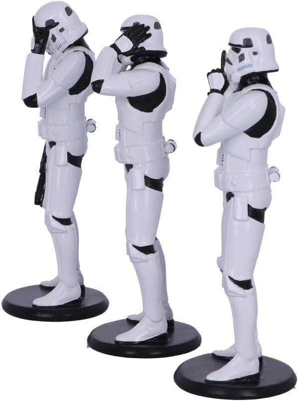 Star Wars The Original Stormtrooper 5.5 Inch Resin Collectible Figurine - Three Wise Stormtroopers (Standing)