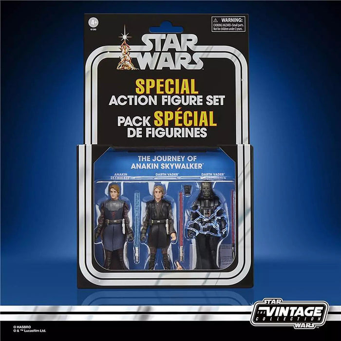 Star Wars The Vintage Collection 3.75 Inch Exclusive Action Figure 3-Pack - The Journey Of Anakin Skywalker